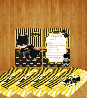 Thiệp mời sinh nhật Batman