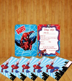 Thiệp mời sinh nhật Spiderman