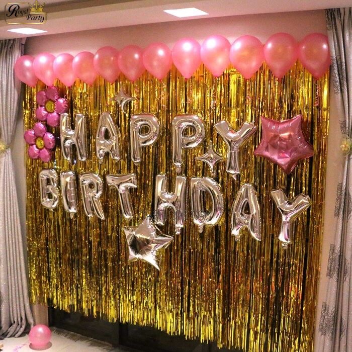 Các kiểu rèm cửa đẹp trang trí tiệc sinh nhật Happy Party