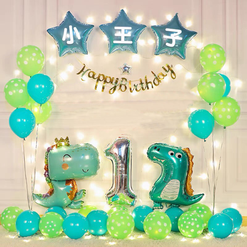 Combo trang trí sinh nhật khủng long KL10  Phụ kiện trang trí sinh nhật  Hazato Party