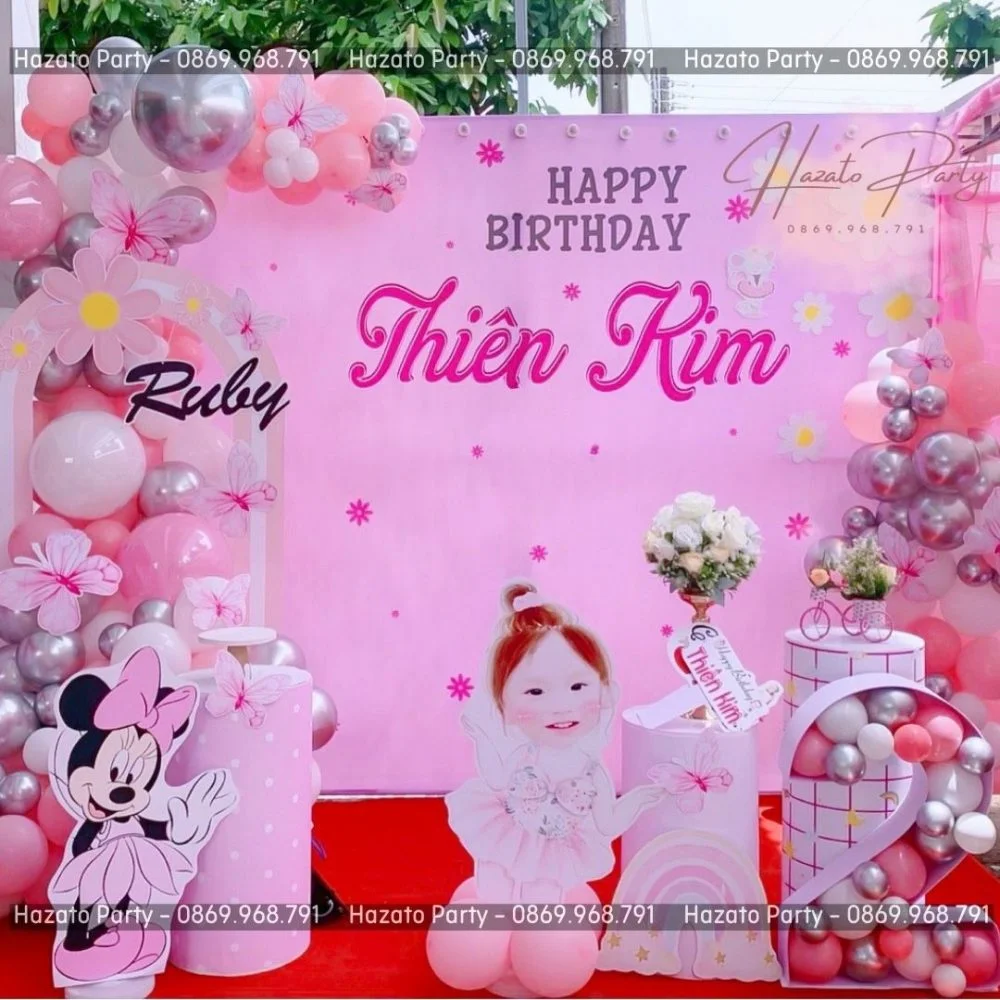 Trang Trí Sinh Nhật Trọn Gói Bé Ruby Thiên Kim - Hình ảnh 2