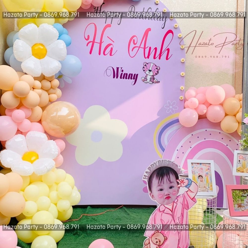 Trang Trí Trọn Gói Bóng Đủ Màu Pastel - Bé Winny Hà Anh - Hình ảnh 3
