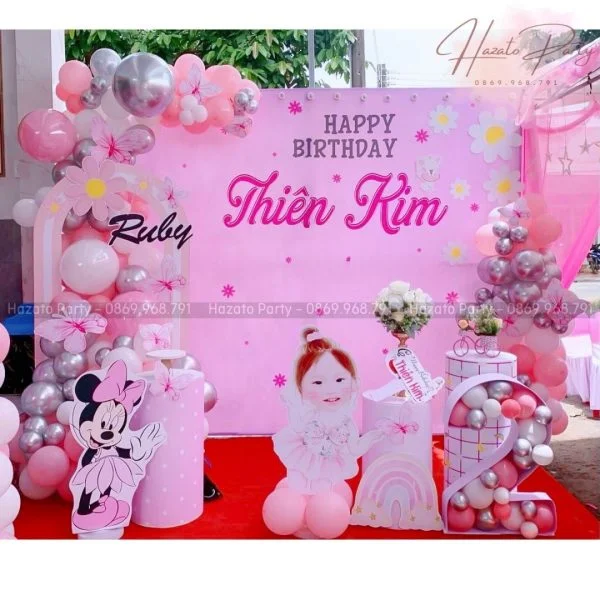 Trang Trí Sinh Nhật Trọn Gói Bé Ruby Thiên Kim