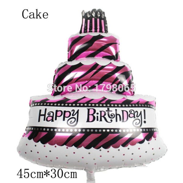 Bóng Bánh Sinh Nhật 3 Tầng 45cm
