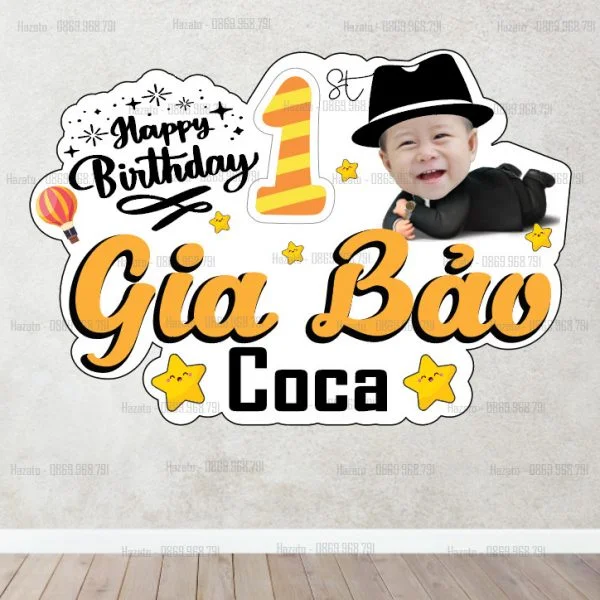 Bảng Treo Sinh Nhật - Mẫu Baby Boss