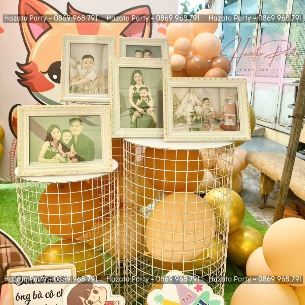 HZT14321 - Trang Trí Đầy Tháng Thôi Nôi Sinh Nhật Trọn Gói - Hình ảnh 4