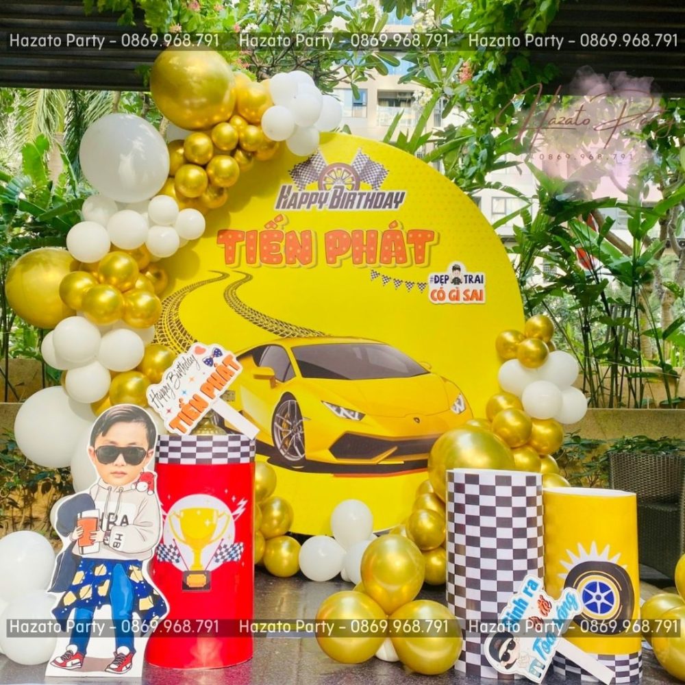 HZT14311 - Trang Trí Đầy Tháng Thôi Nôi Sinh Nhật Trọn Gói - Hình ảnh 3